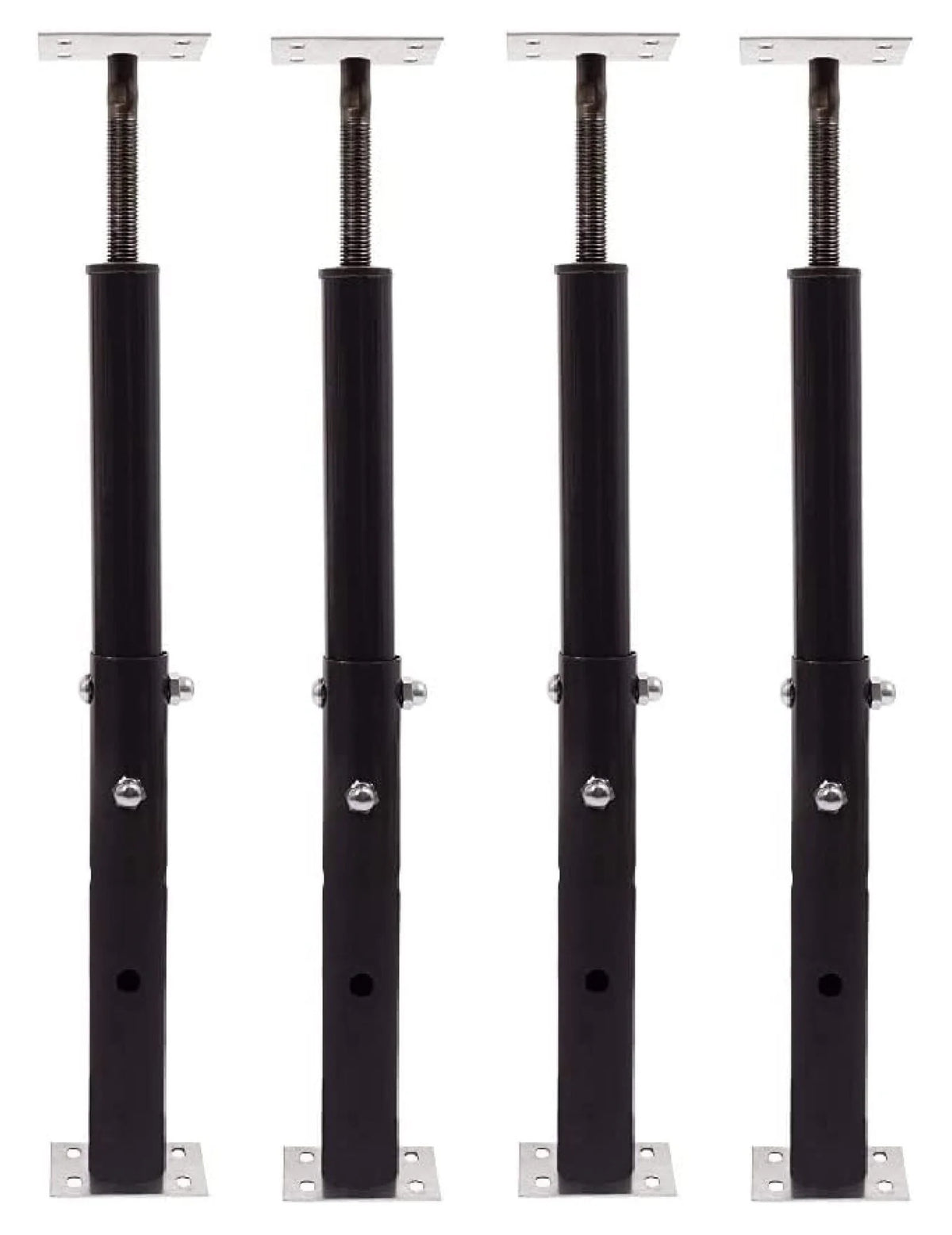 Akron Products Adjustable Floor Jack (Model C-3), Akron Jacks Floor Jacks, Telescoping Jack for Temporary Support, Size Range 1'7''-3' (Fоur Расk)