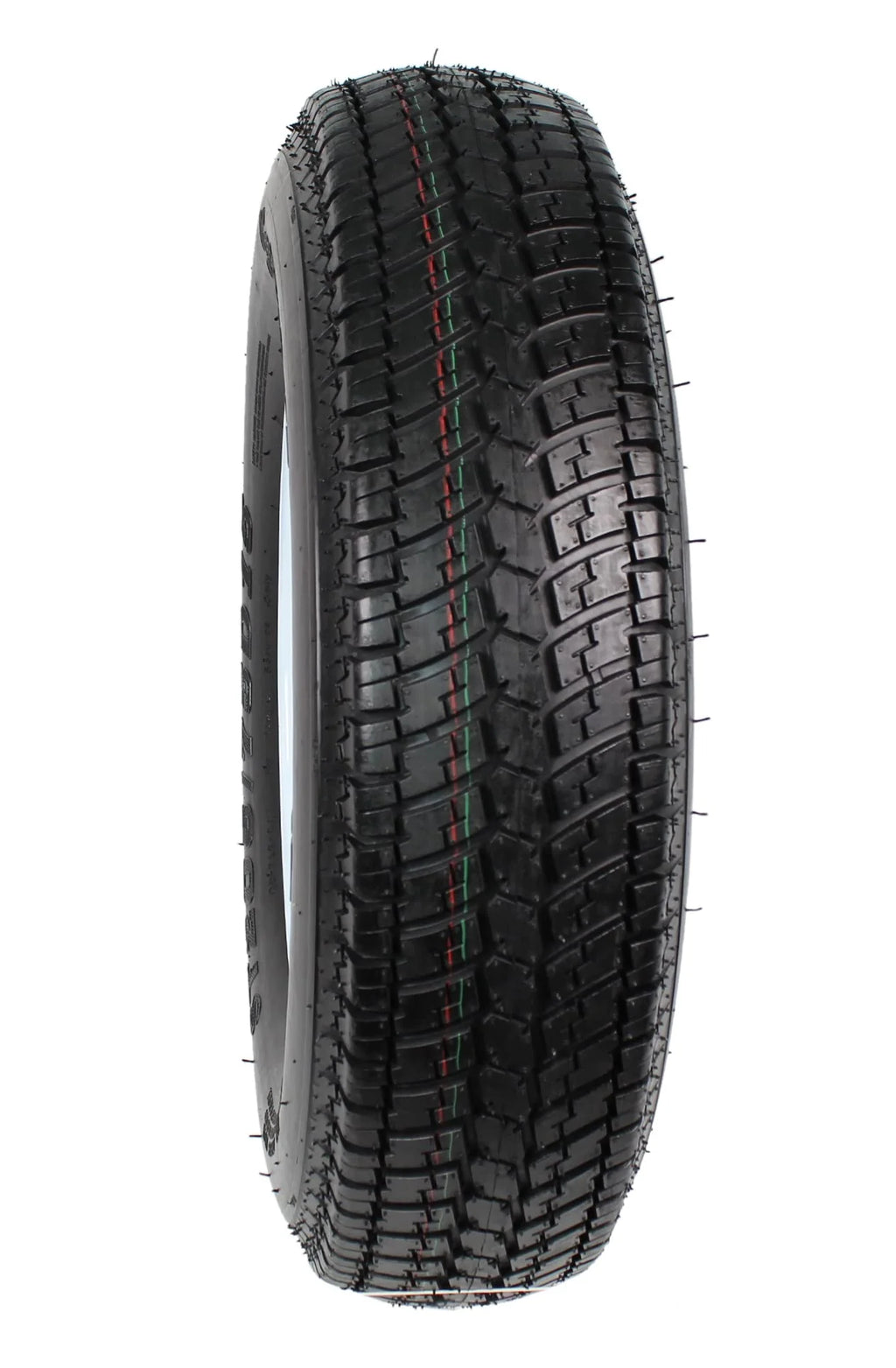 2-Pk Trailer Tire Rim ST205/75D15 15 in. Load C 5 Lug White Spoke Wheel