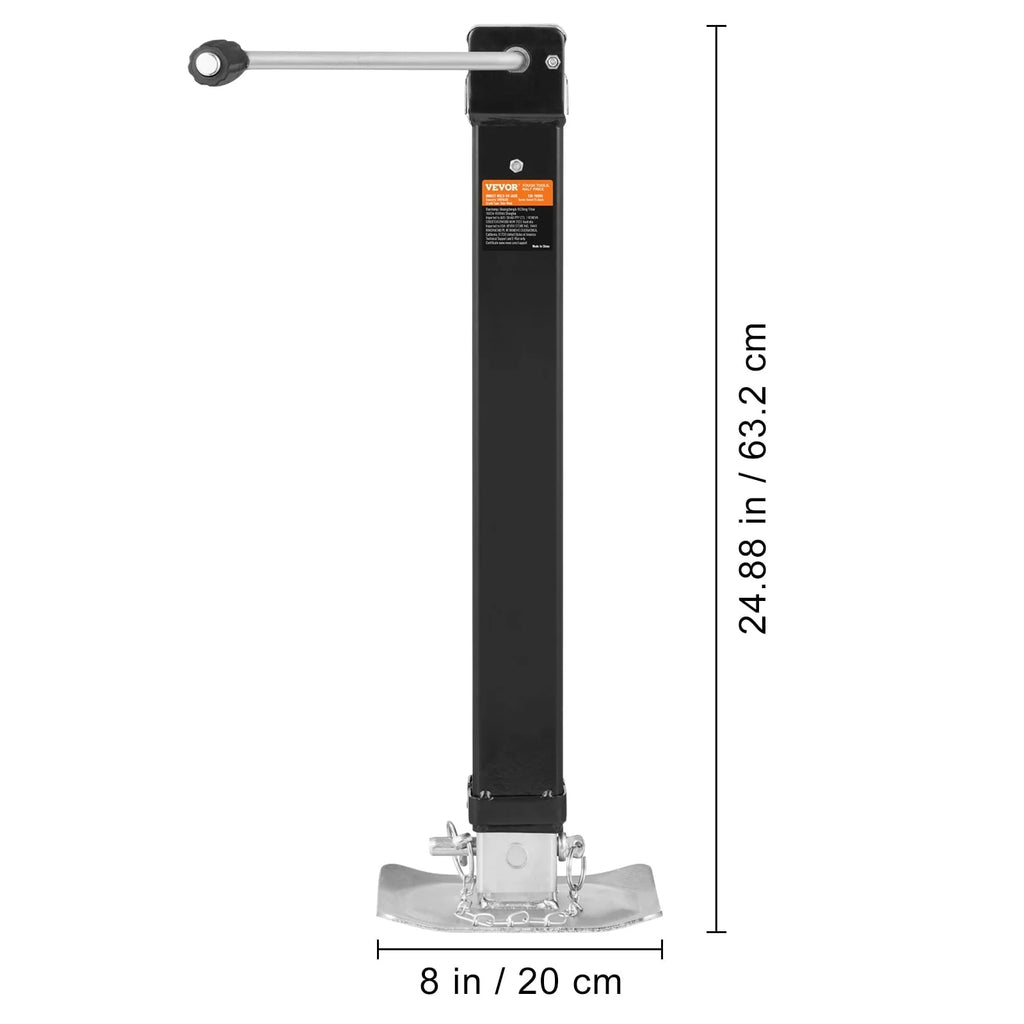 BENTISM Trailer Jack Welded-on Trailer Tongue Jack 8000lb Weight Height Adjustable