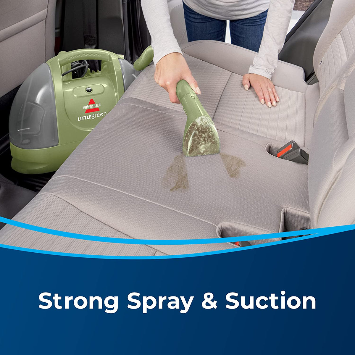 BISSELL Little Green Multi-Purpose Portable Carpet and Upholstery Cleaner， 1400B