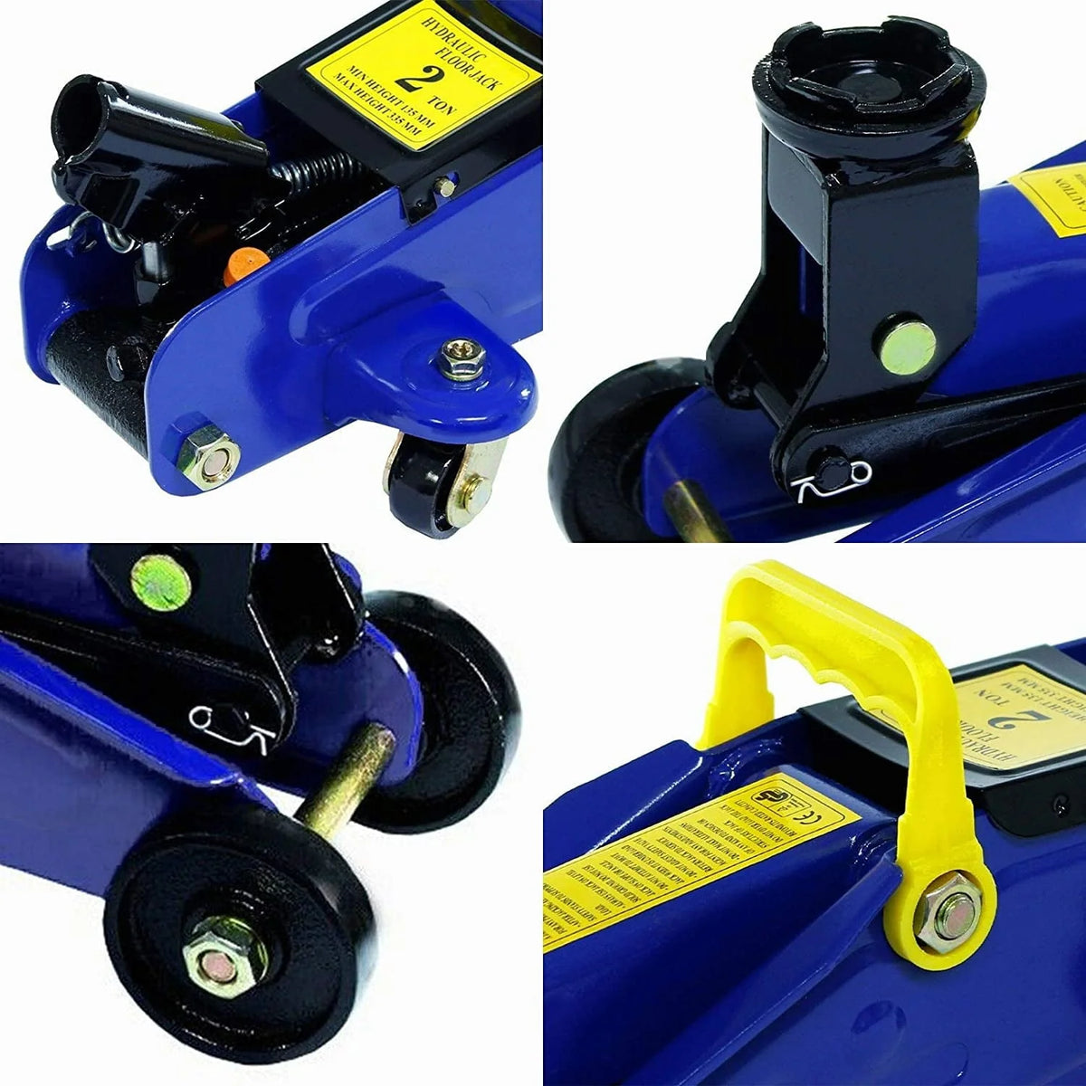 Dayplus 2 Tons Hydraulic Floor Trolley Jack Heavy Duty Steel Profile Quick Lifting Jack
