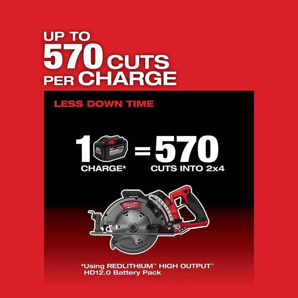 Milwaukee 2830-21HD M18 FUEL 18V 7-1/4 Inch Rear Handle Circular Saw Kit