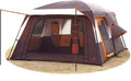 Extra Large Tent 10-12-14 Person(Style-B),Family Cabin Tents,2 Rooms,3 Doors and 3 Windows with Mesh,Straight Wall,Waterproof,Double Layer,Big Tent for Outdoor,Picnic,Camping,Family Gathering