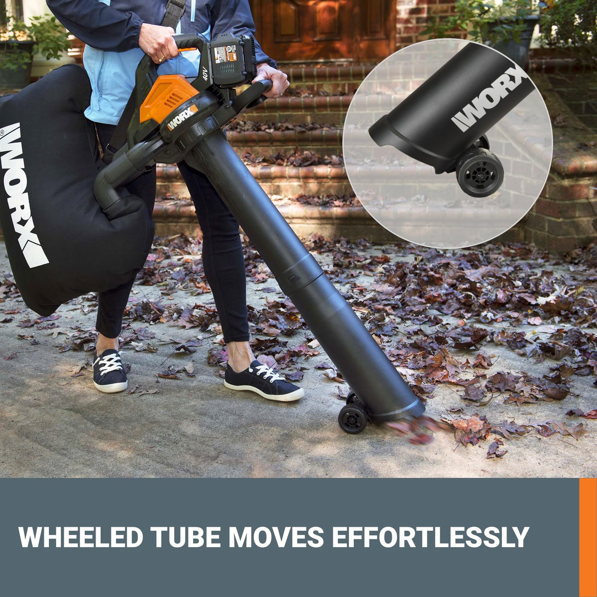 WORX WG583 Cordless Blower Mulcher