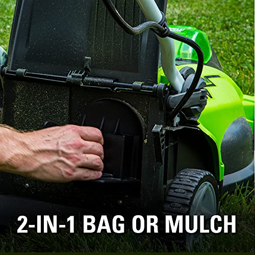 40V 16-Inch Cordless Electric Lawn Mower with Battery and Charger
