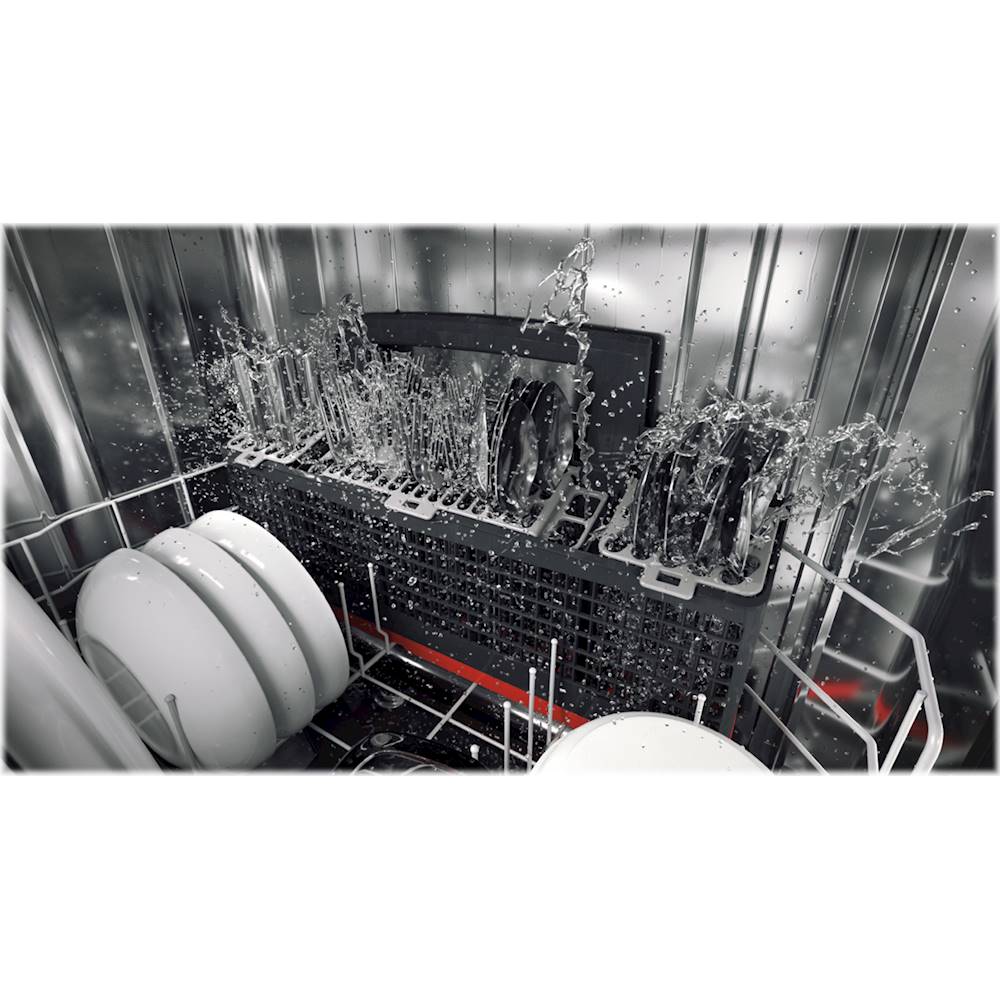 GE Profile - Stainless Steel Interior Fingerprint Resistant Dishwasher with Hidden Controls - Stainless steel