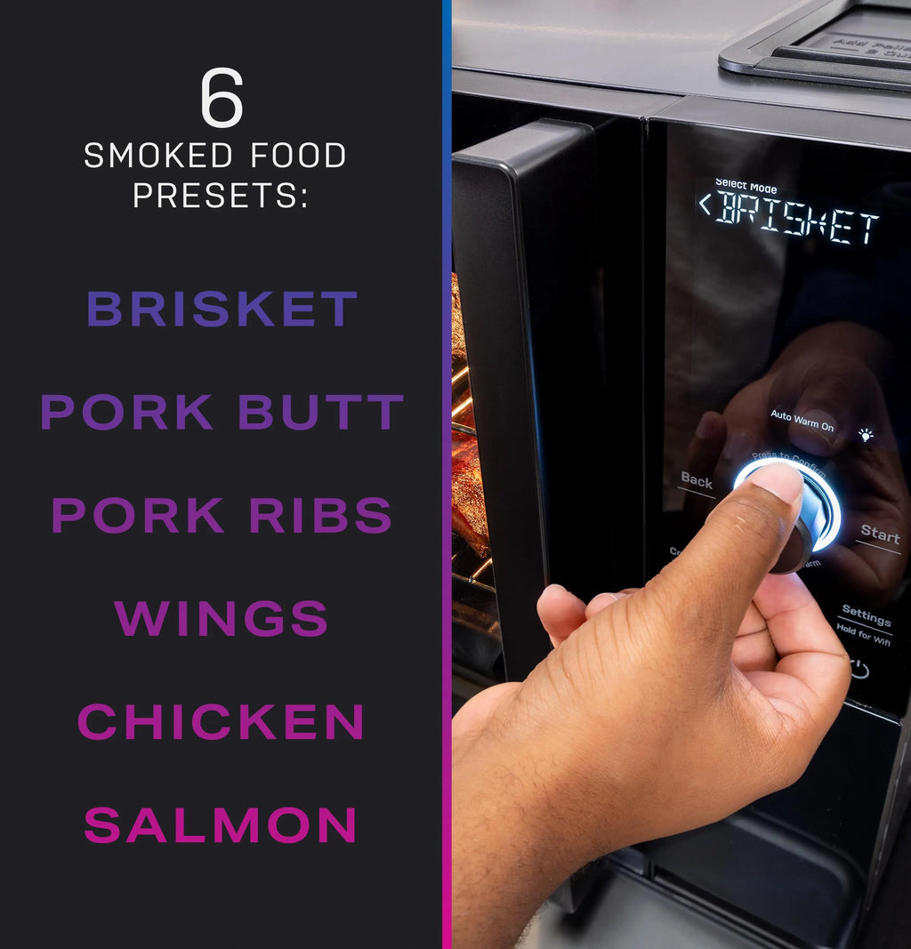 GE Profile – Smart Indoor Smoker – Black