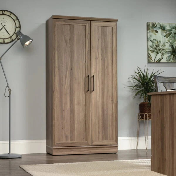 Sauder 422428 Homeplus Storage Cabinet， Salt Oak Finish