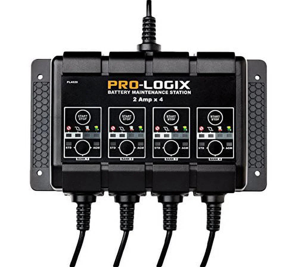 12V 2A 4-Bank SOLAR PRO-LOGIX Battery Charger