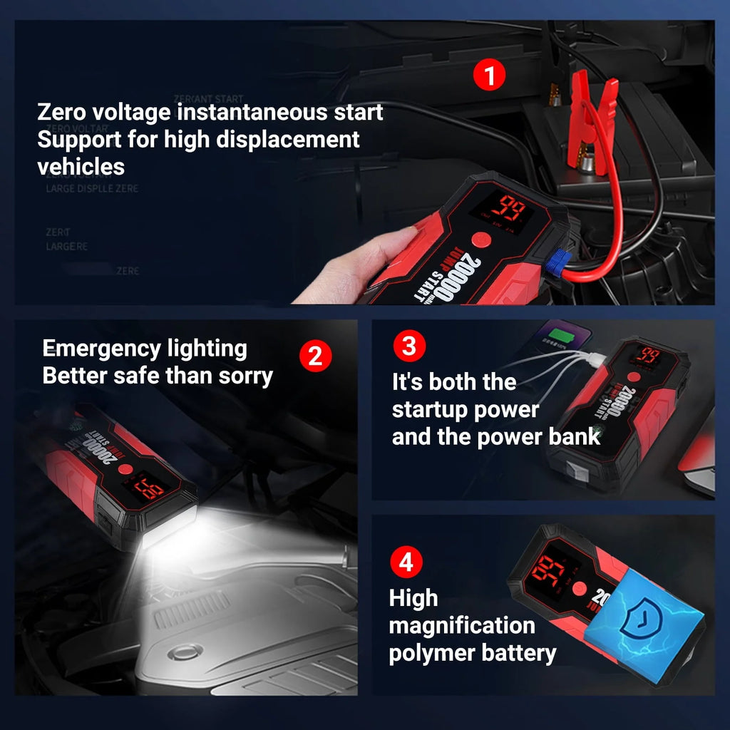 Lepmerk DN13 Auto Portable Bank, 600A Peak Current, Multi Function