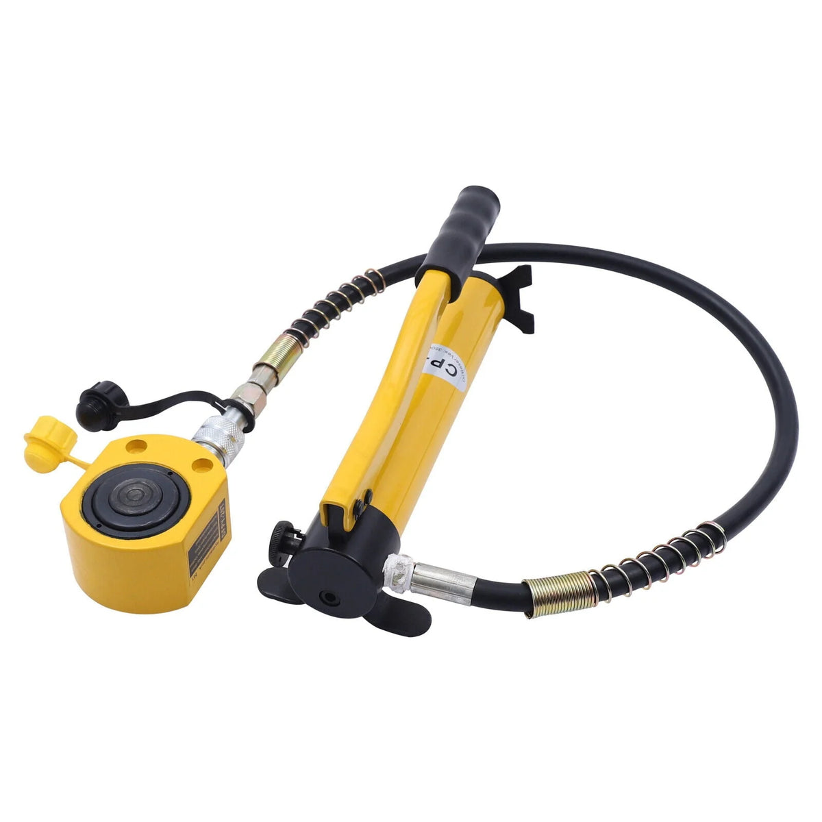 Multi Section 20Ton Hydraulic Service Jack Low Profile Pump w/CP-180 Manual Pump 20 ton Low Profile manual Hydraulic Ram Mini Jack Porta Power Kit 12mm Stroke CP-180 Hydraulic Manual Pump
