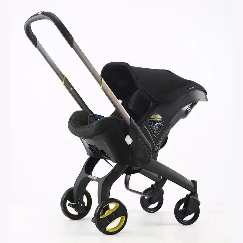 Compact 4-in-1 Baby Stroller & Car Seat Travel System for Newborns