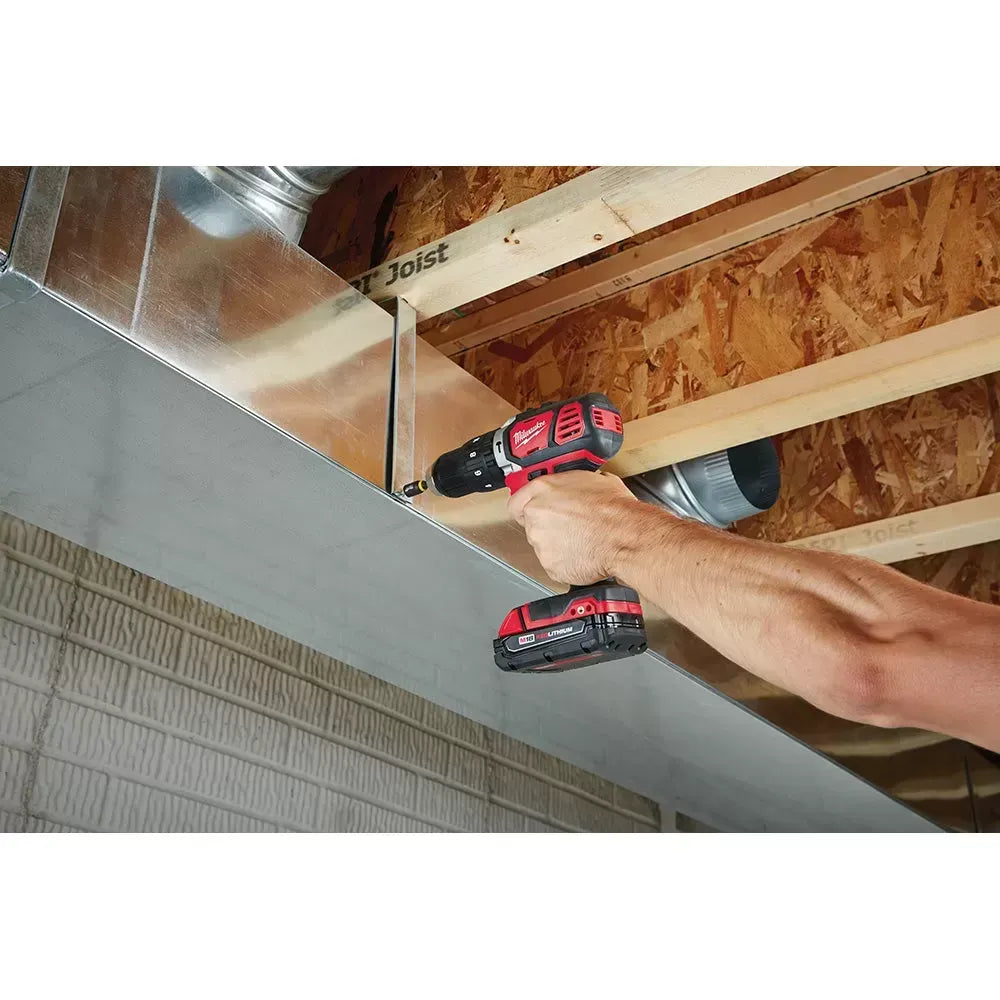 Milwaukee Pre-Sale Pre-Sale 2607-22 M18 18V 1/2 Compact Hammer Drill/Driver w/ Batteries