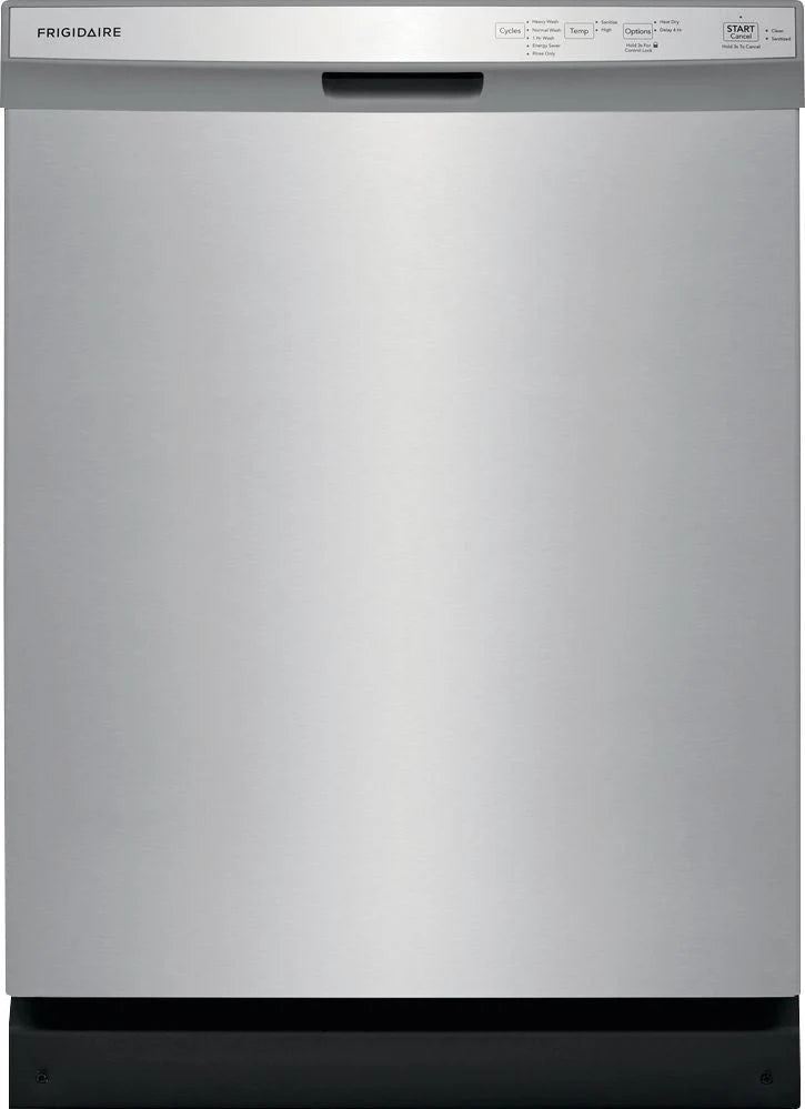 Frigidaire - 24 Front Control Tall Tub Built-In Dishwasher - Stainless steel