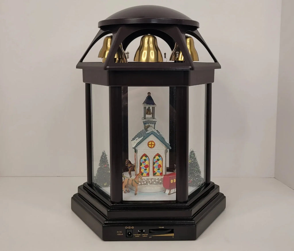 Cracker Barrel Mr. Christmas Animated Symphony of Bells Holiday Music Box Scene