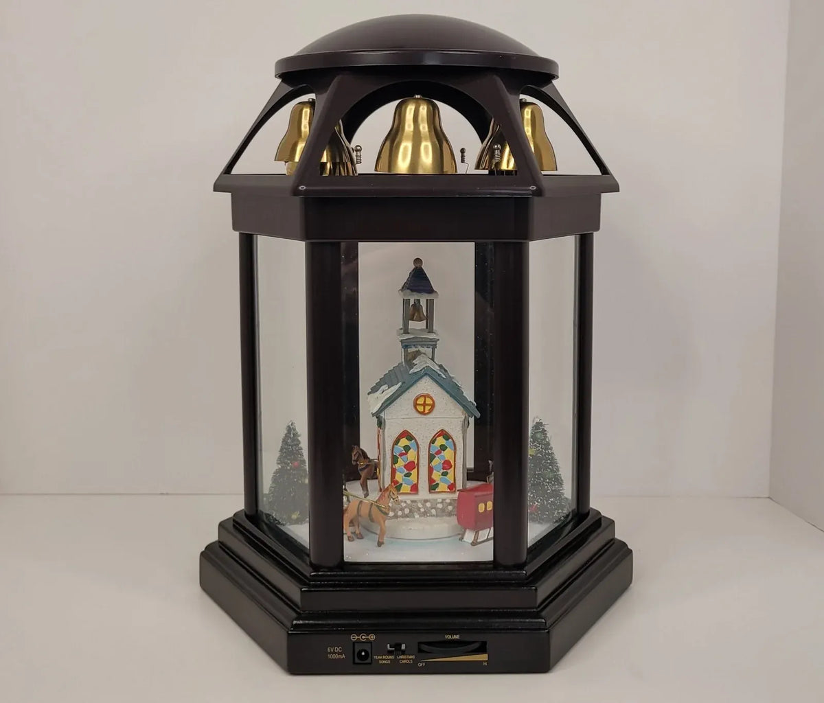 Cracker Barrel Mr. Christmas Animated Symphony of Bells Holiday Music Box Scene