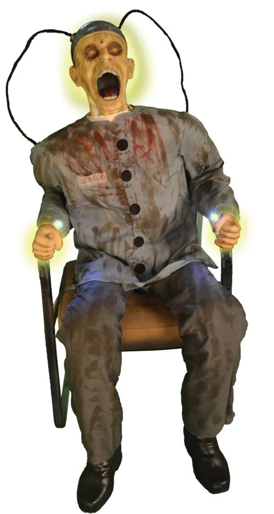 Animated Death Row Prop Halloween Animatronic Execution Haunted House Tekky Toys