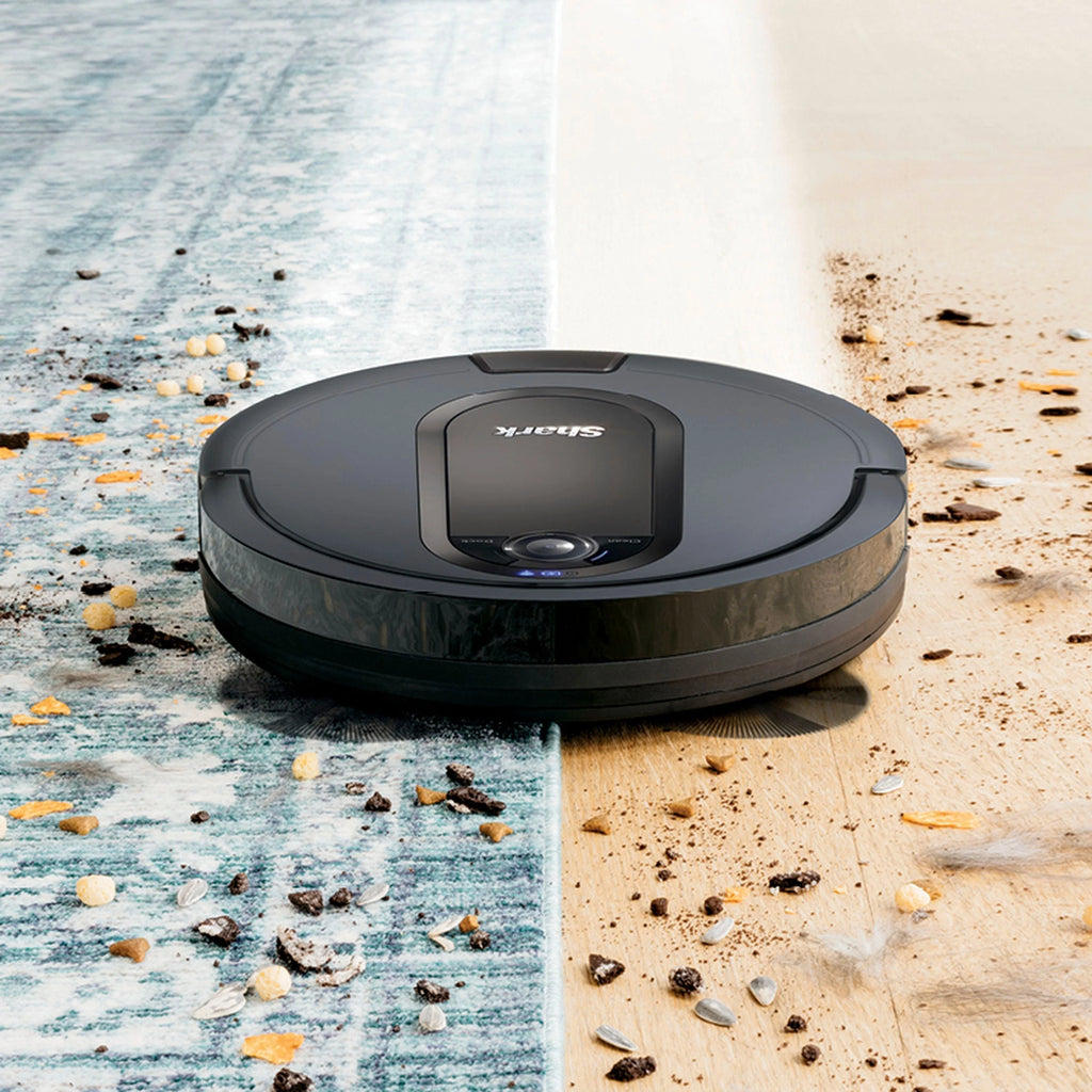 Shark - EZ Robot Vacuum RV912S with Self-Empty Base, Bagless, Wi-Fi - Dark Grey