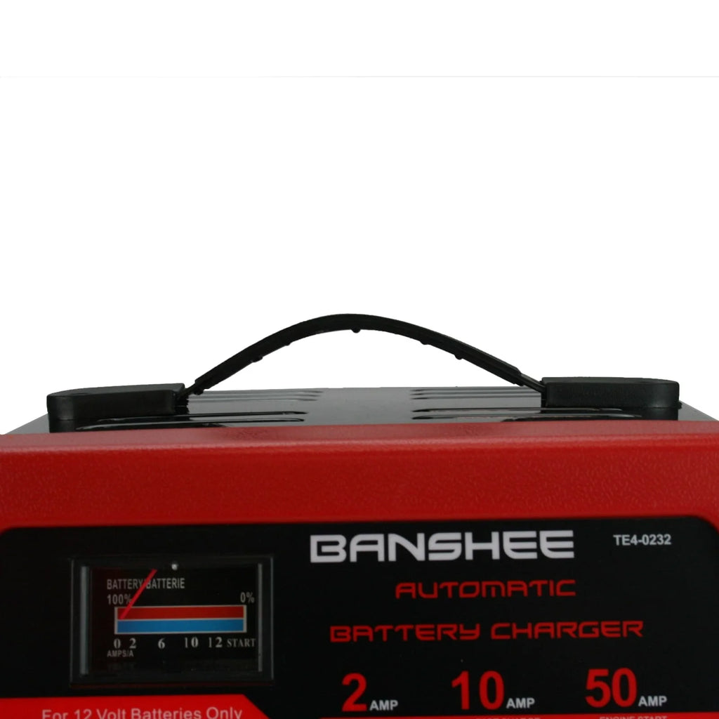 2/10/50A Battery Charger with Engine Start, Suitable for 12V Lead-acid Battery