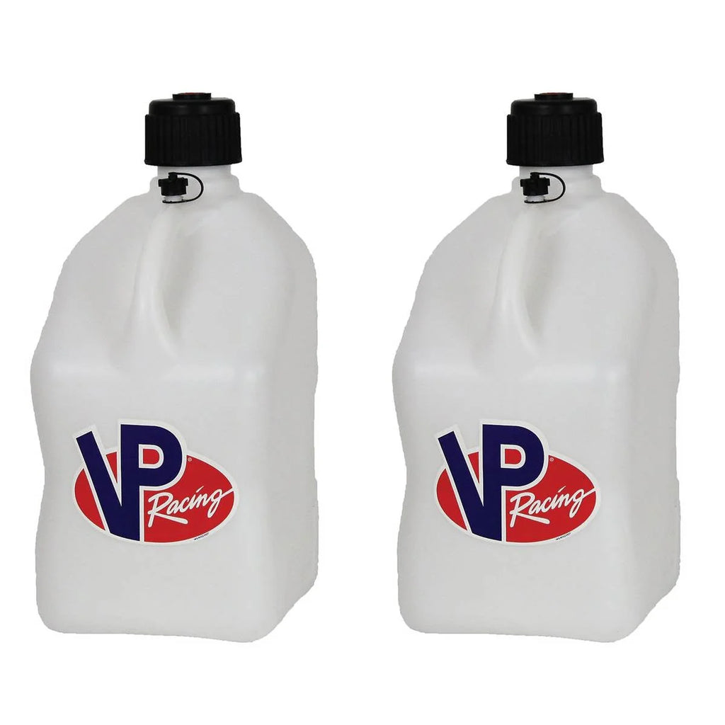VP Racing Fuels Motorsport 5.5 Gallon Utility Fuel Jugs, White (2 Pack)