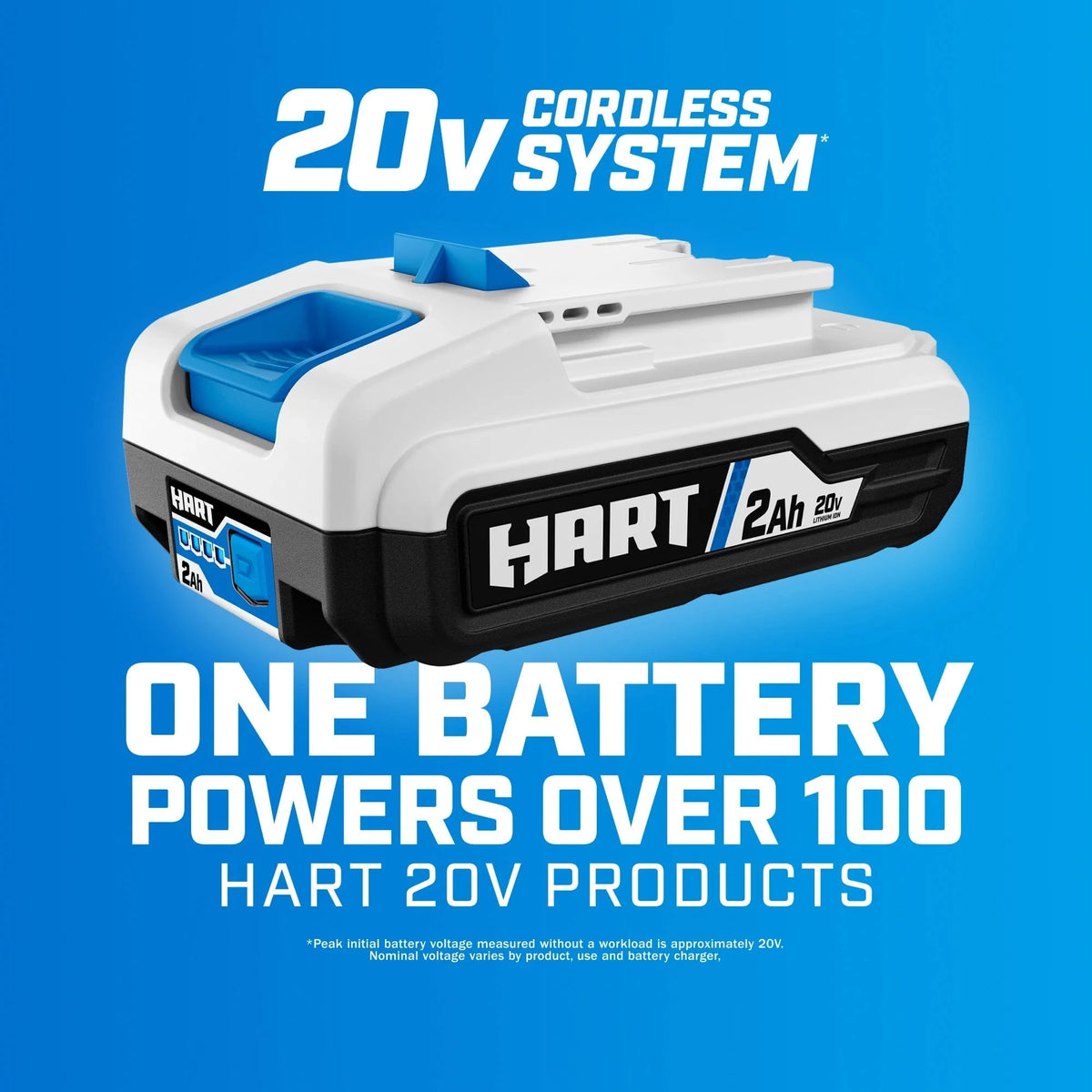 HART 20-Volt 1/2-inch Battery-Powered Brushless Impact Wrench (Battery Not Included)