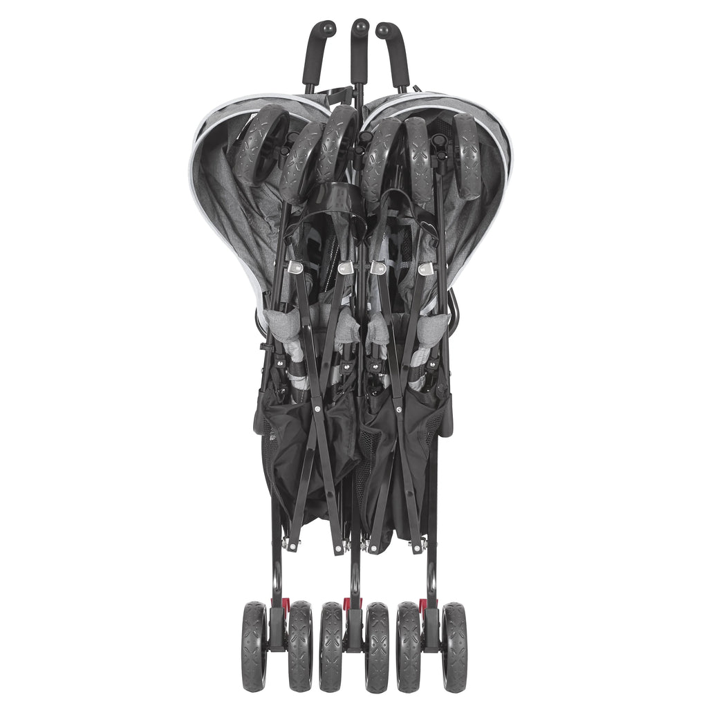 Dream On Me Volgo Twin Umbrella Stroller, Dark and Light Grey