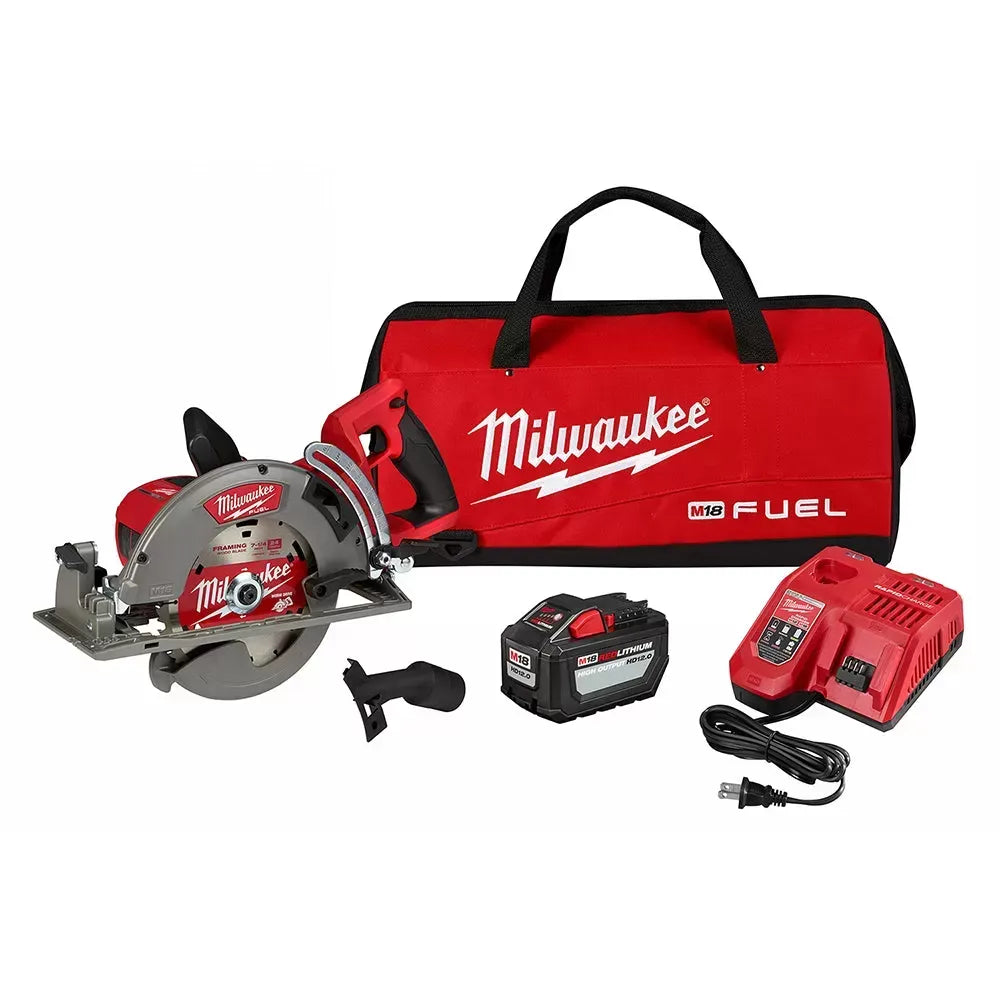 Milwaukee 2830-21HD M18 FUEL 18V 7-1/4 Inch Rear Handle Circular Saw Kit