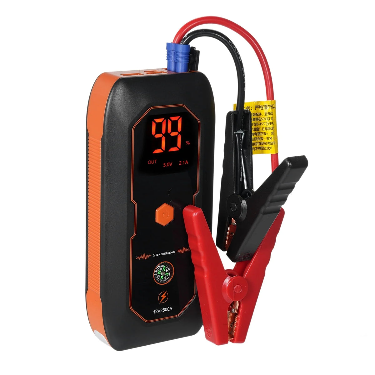 Lepmerk DN18 Car Jump Starter, 600A Peak Current 8000mAh, Portable Bank for Auto Battery Boosting in Emergency Situations