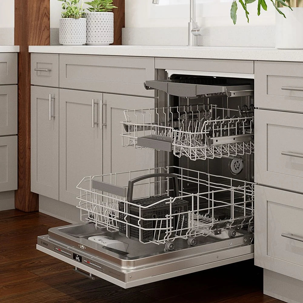 Bosch - 800 Series 24 Top Control Smart Built-In Dishwasher with 3rd Rack and 42 dBA - Custom Panel Ready