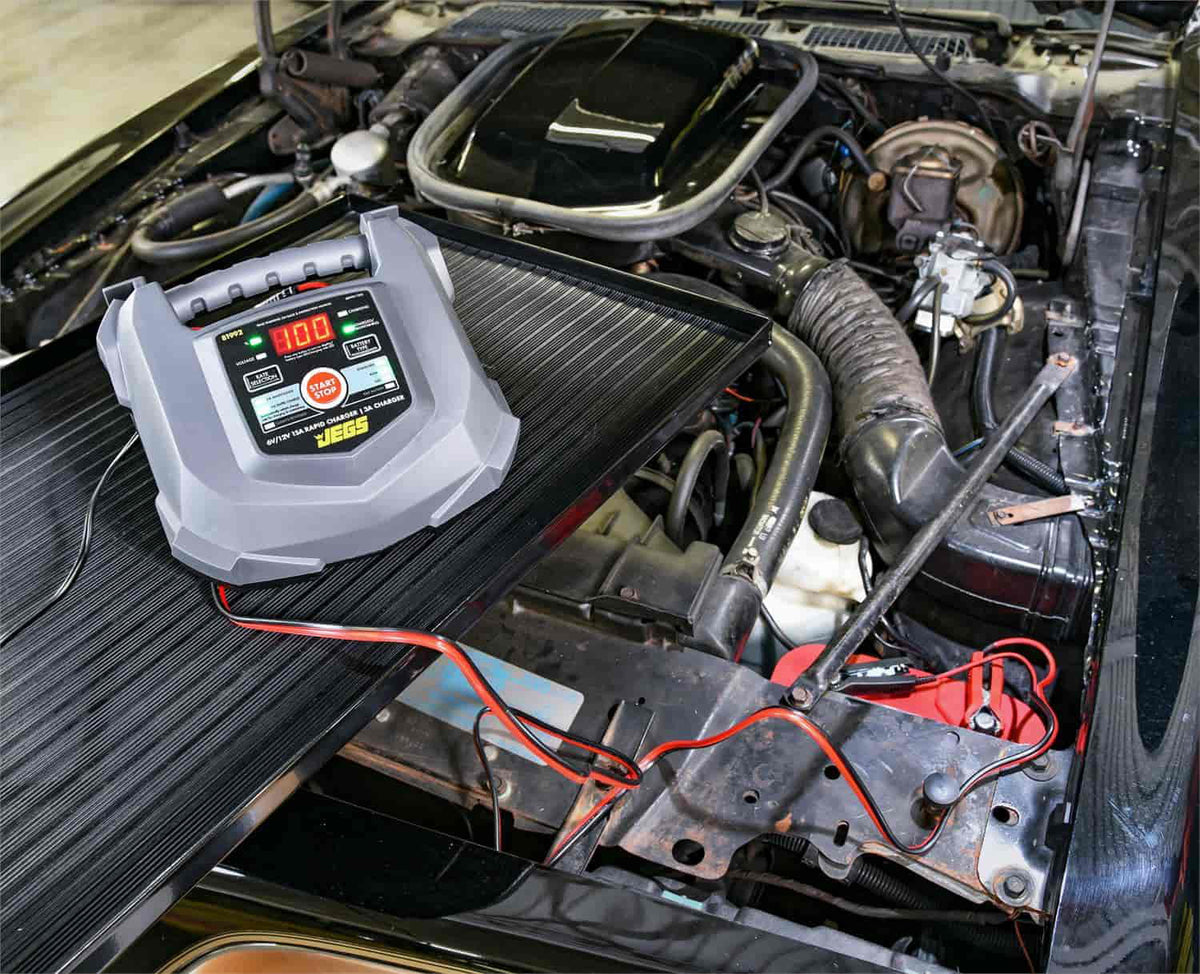JEGS 81992 Rapid Battery Charger Automotive & Marine Use Battery Types: AGM Deep