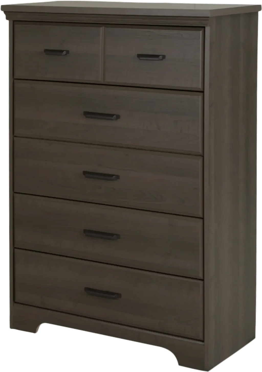 Versa Casual Contemporary Gray Maple 5-Drawer Chest - South Shore