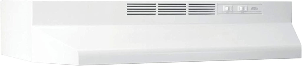 Broan-NuTone 413001 Non-Ducted Ductless Range Hood with Lights Exhaust Fan for Under Cabinet， 30-Inch， White