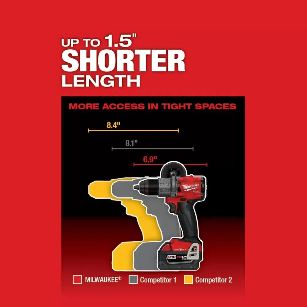 Milwaukee Pre-Sale 2806-80 M18 FUEL 18V 1/2 Cordless Hammer Drill - Bare Tool - Recon