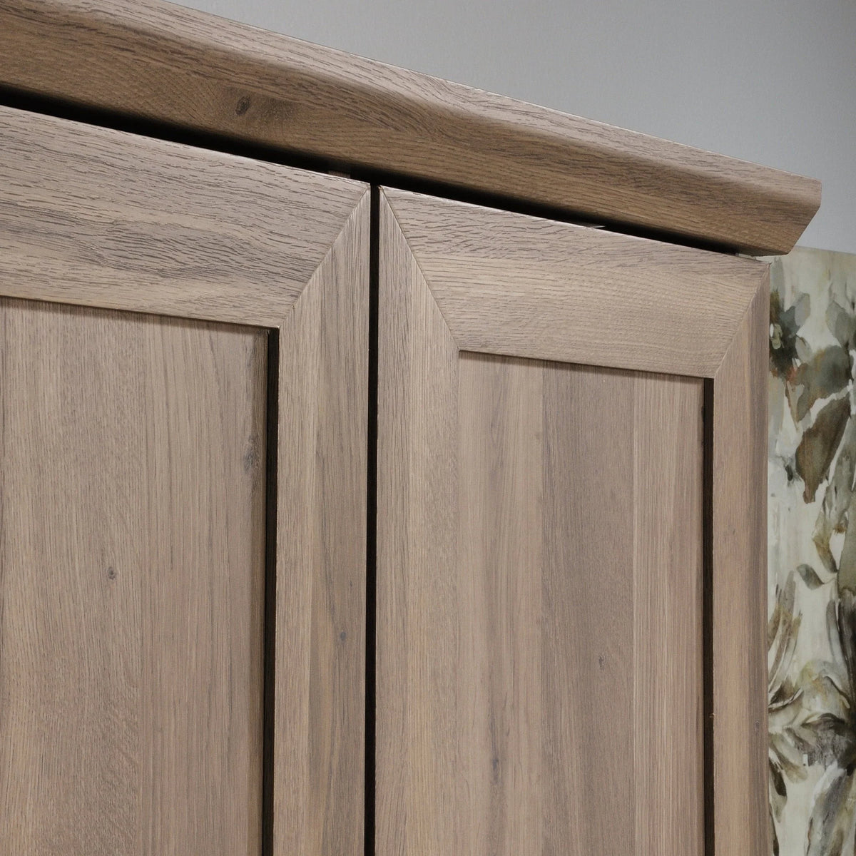 Sauder 422428 Homeplus Storage Cabinet， Salt Oak Finish