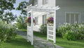 Vita 63L x 46W x 91H Springport Vinyl Arbor, White, VA68146