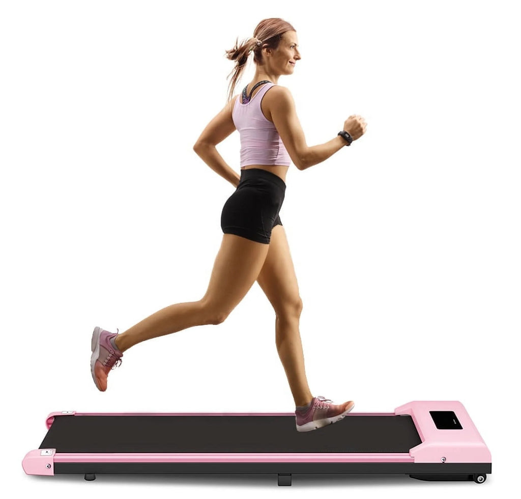 Under-Desk Walking Pad Treadmill with Remote Control and LCD Display