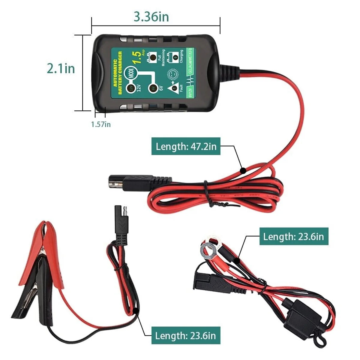 3x Automatic Battery Charger Maintainer Motorcycle Trickle Float For Tender 6V 12V