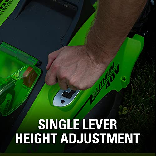 40V 16-Inch Cordless Electric Lawn Mower with Battery and Charger