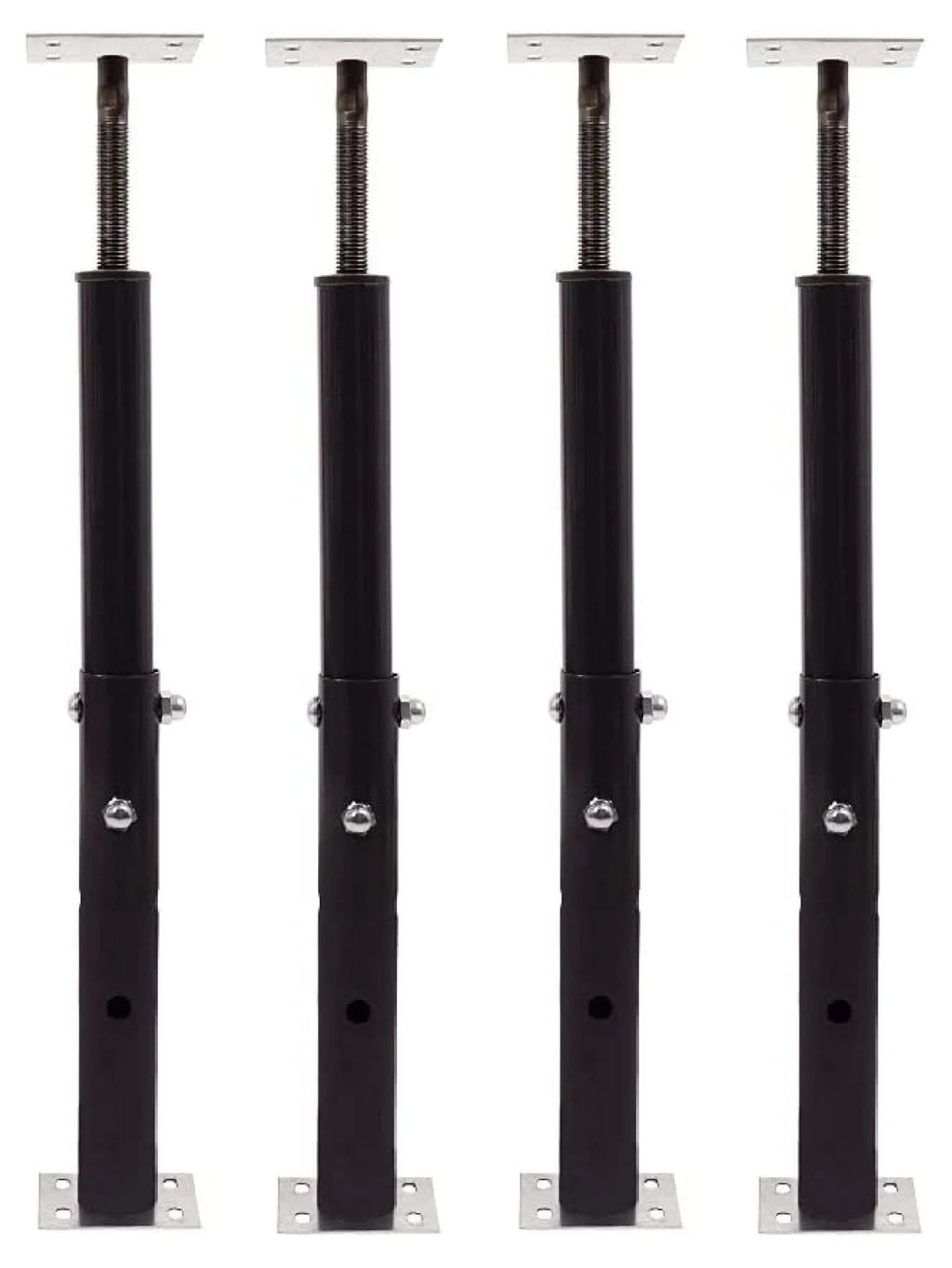 Akron Products Adjustable Floor Jack (Model C-3), Akron Jacks Floor Jacks, Telescoping Jack for Temporary Support, Size Range 1'7''-3' (Fоur Расk)