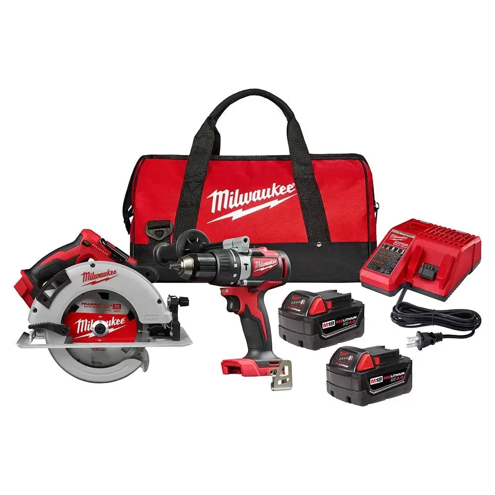 Milwaukee 2992-22 M18 18V Brushless Cordless Li-Ion Compact 2 Tool Combo Kit