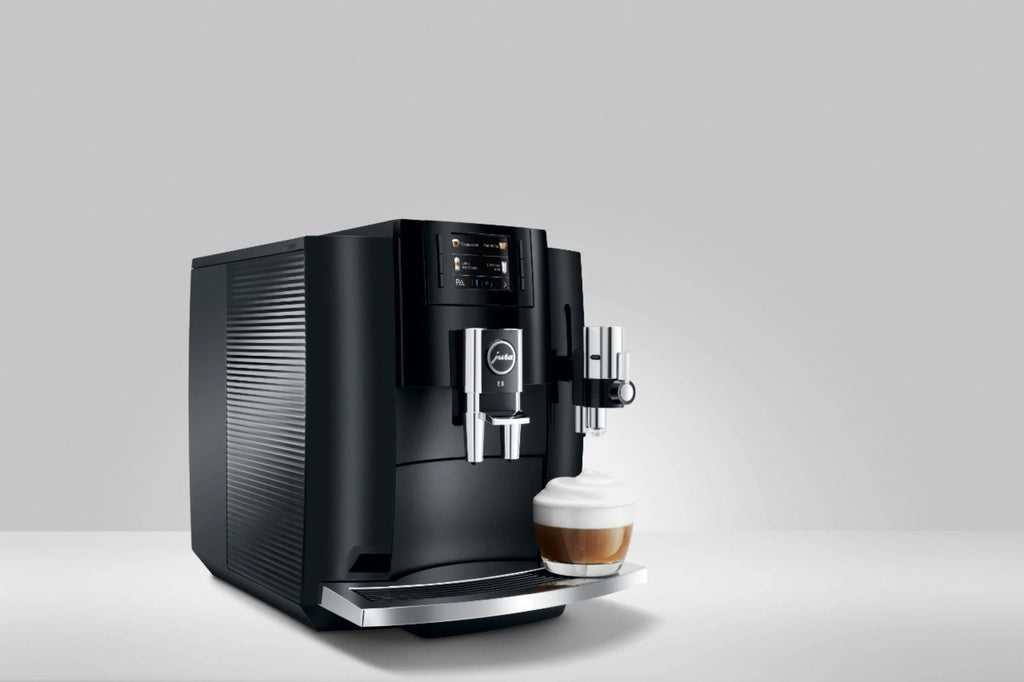 Jura - E8 12-Cup Automatic Coffee Machine - Piano Black