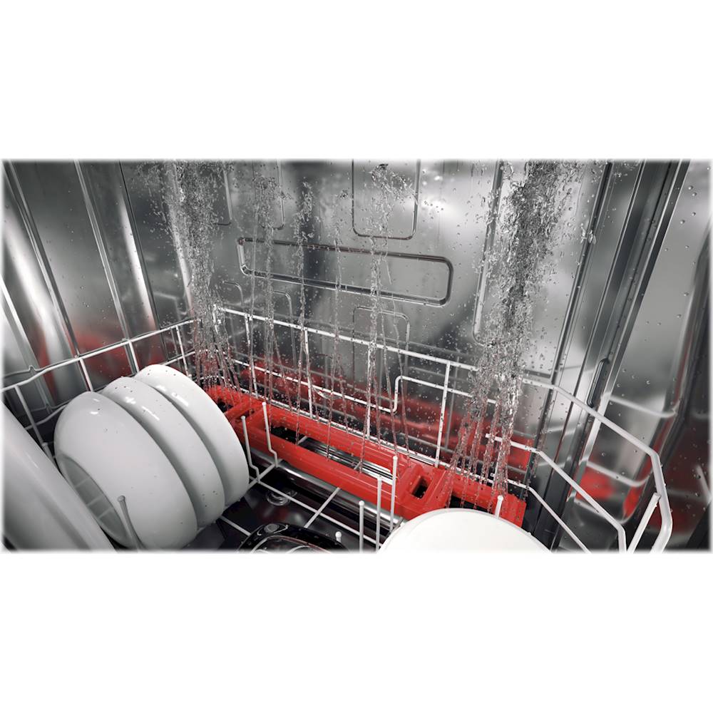 GE Profile - Stainless Steel Interior Fingerprint Resistant Dishwasher with Hidden Controls - Stainless steel