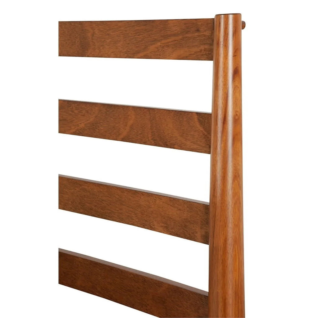 Home Square 4 Piece Set with Small TV Console Full Wood Bed & Large Nightstand