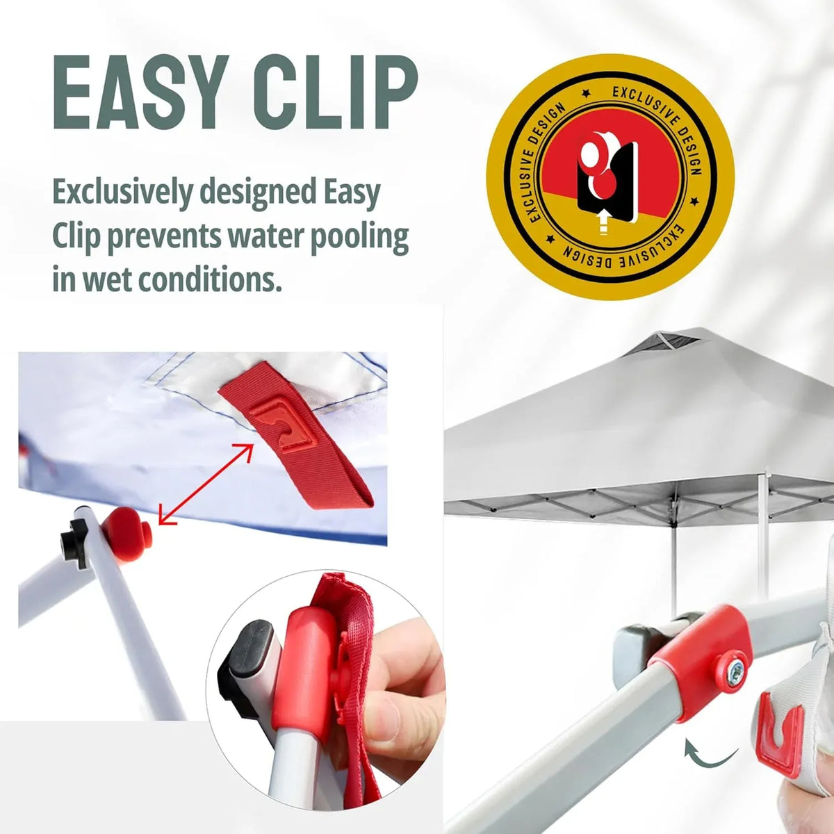 SHADES 10x10 Pop Up Canopy with 1 Side Wall - Beach Tent with One Push Setup - Outdoor Sun Shade for Events, Parties, Camping - Gazebo with STO-N-Go Cover Bag (Red)