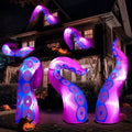3 Pcs Halloween Inflatable Outdoor Giant Octopus Tentacle Broke Out from Window