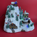 Holiday Living Animated Musical Ski Scene Christmas Lights & Music Songs 0527828