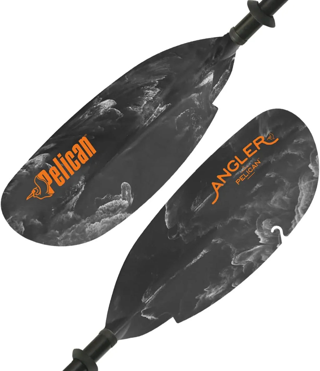 Angler Paddle - Aluminum Shaft with Reinforced Fiberglass Blades - Lightweight, Adjustable Kayaks Paddles - Perfect for Kayak Fishing