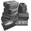 Packing Cubes for Travel Organization with Mesh Windows and Compression, 7-Piece Set