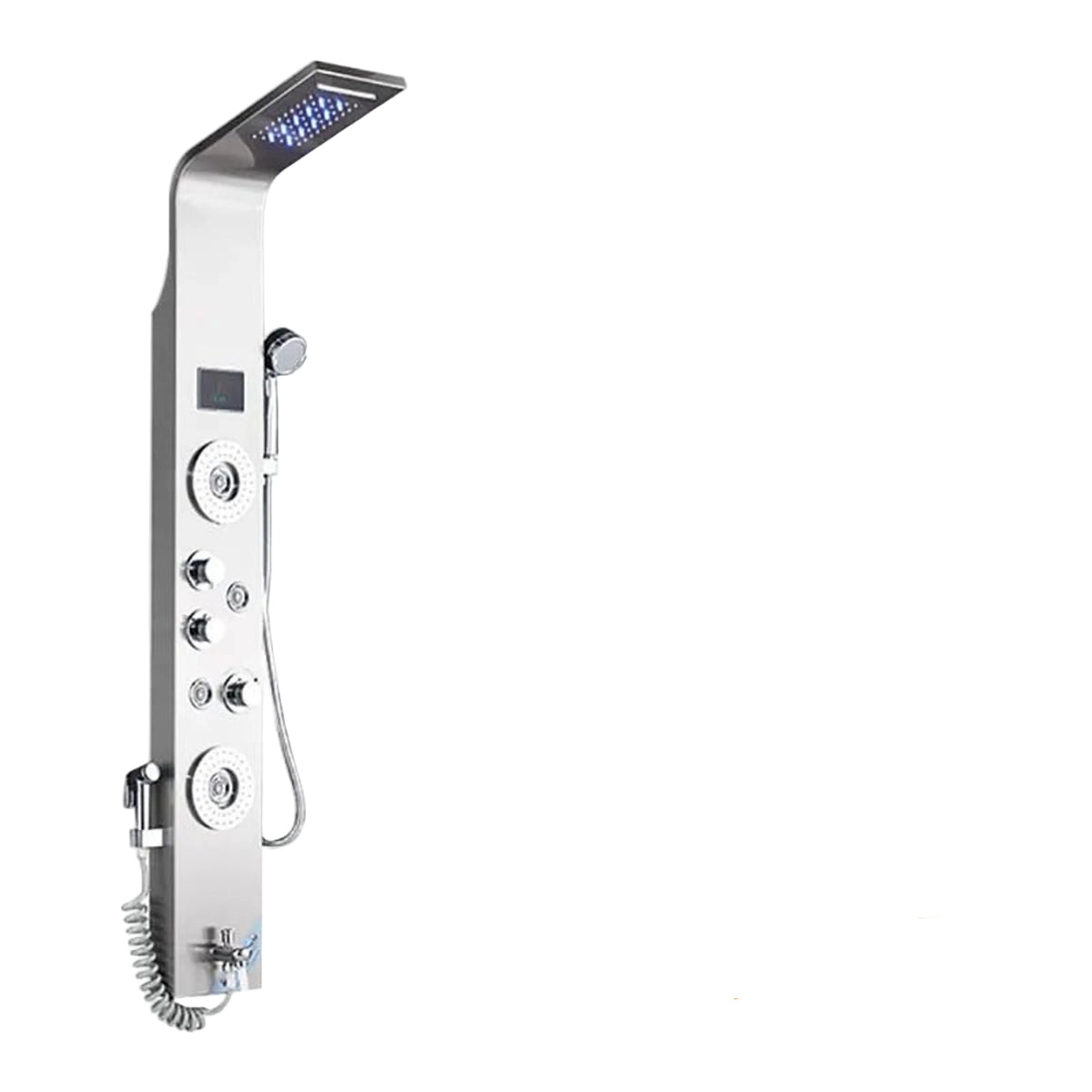 LED Shower Panel with 6 Spray Modes and Temperature Display, Handheld  Wand