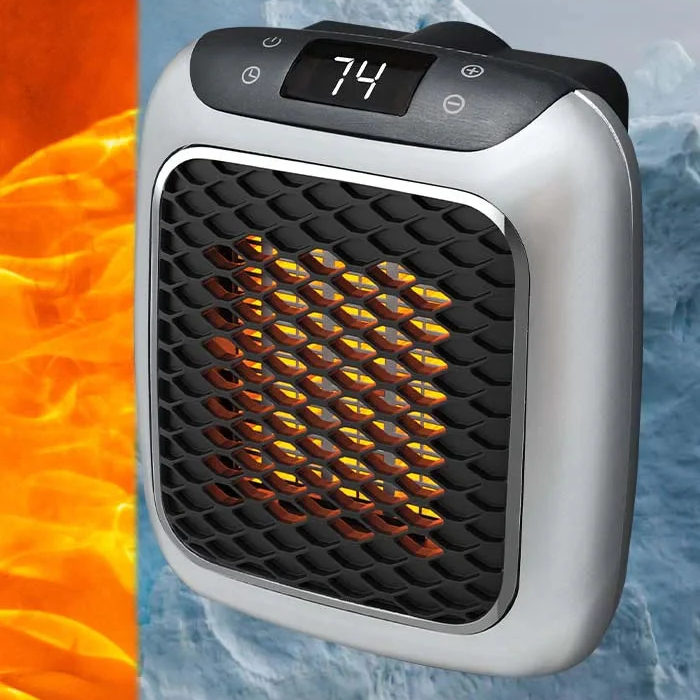 Portable Space Heater with Overheat Protection and Adjustable Controls for 250 Sq Ft